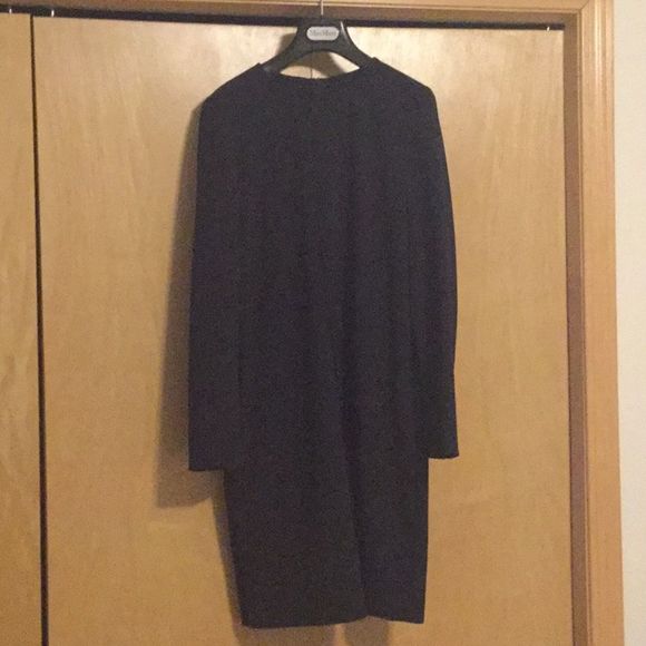 MAX MARA Front Stripe Shift Dress In Blue - Picture 2 of 10